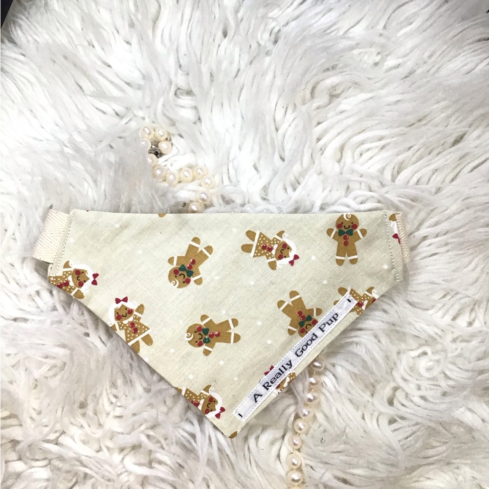 🐶 4 for $16 Dog Bandana GINGERBREAD FUN 🤩